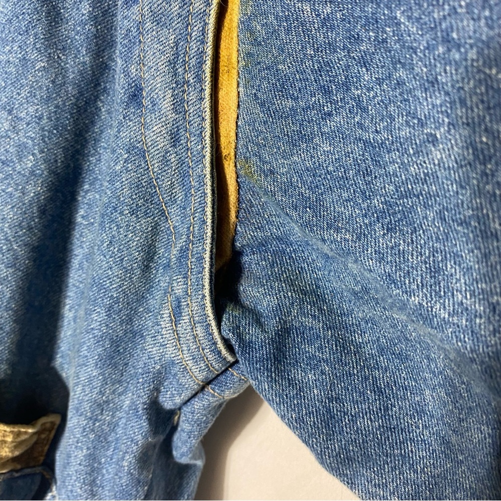 Vintage 80s Blue Jean Oversized Denim Jacket M Dadcore Streetwear Festival Retro - Picture 6 of 15